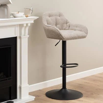 Tabouret de bar réglable Arvid de base - Beige