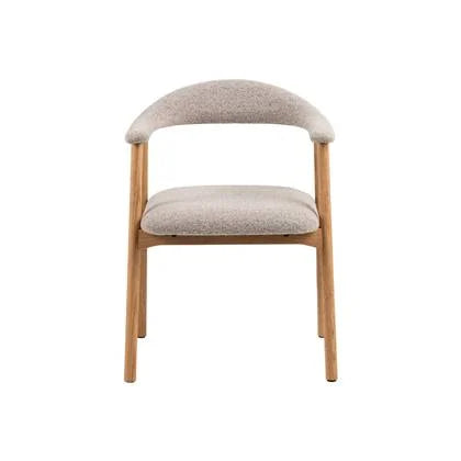 Chaise de salle à manger nordique - Chêne - Greige