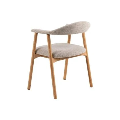 Chaise de salle à manger nordique - Chêne - Greige