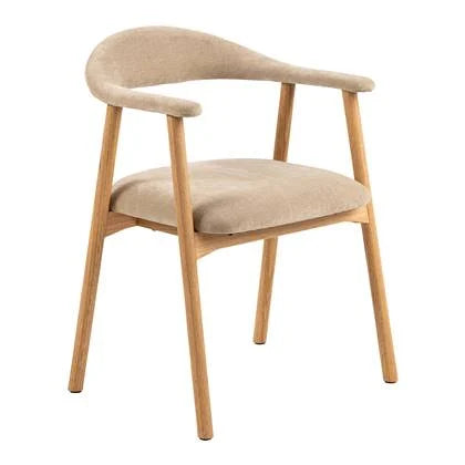 Nordic Eetkamerstoel - Eikenhout - Beige