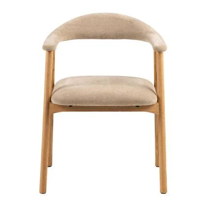 Nordic Eetkamerstoel - Eikenhout - Beige