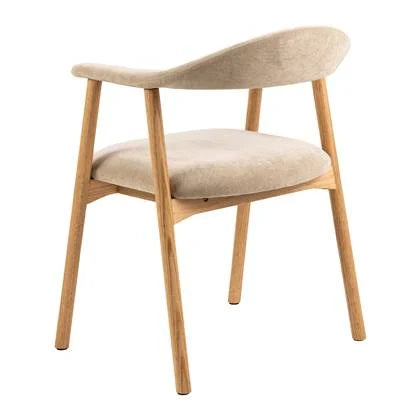 Nordic Eetkamerstoel - Eikenhout - Beige