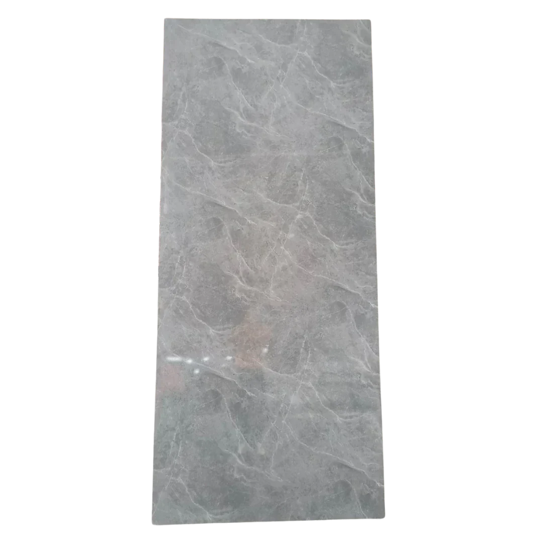 PVC marmeren wandpanelen - Silver Wave glans grijs - 260x122cm