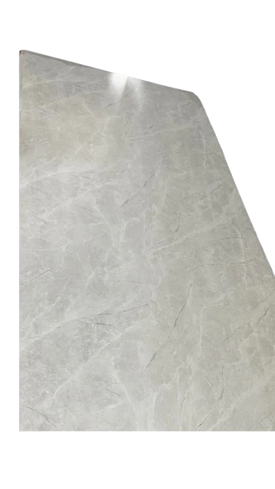 Panneaux muraux en PVC marbre - Carnico gris mat - 260x122cm